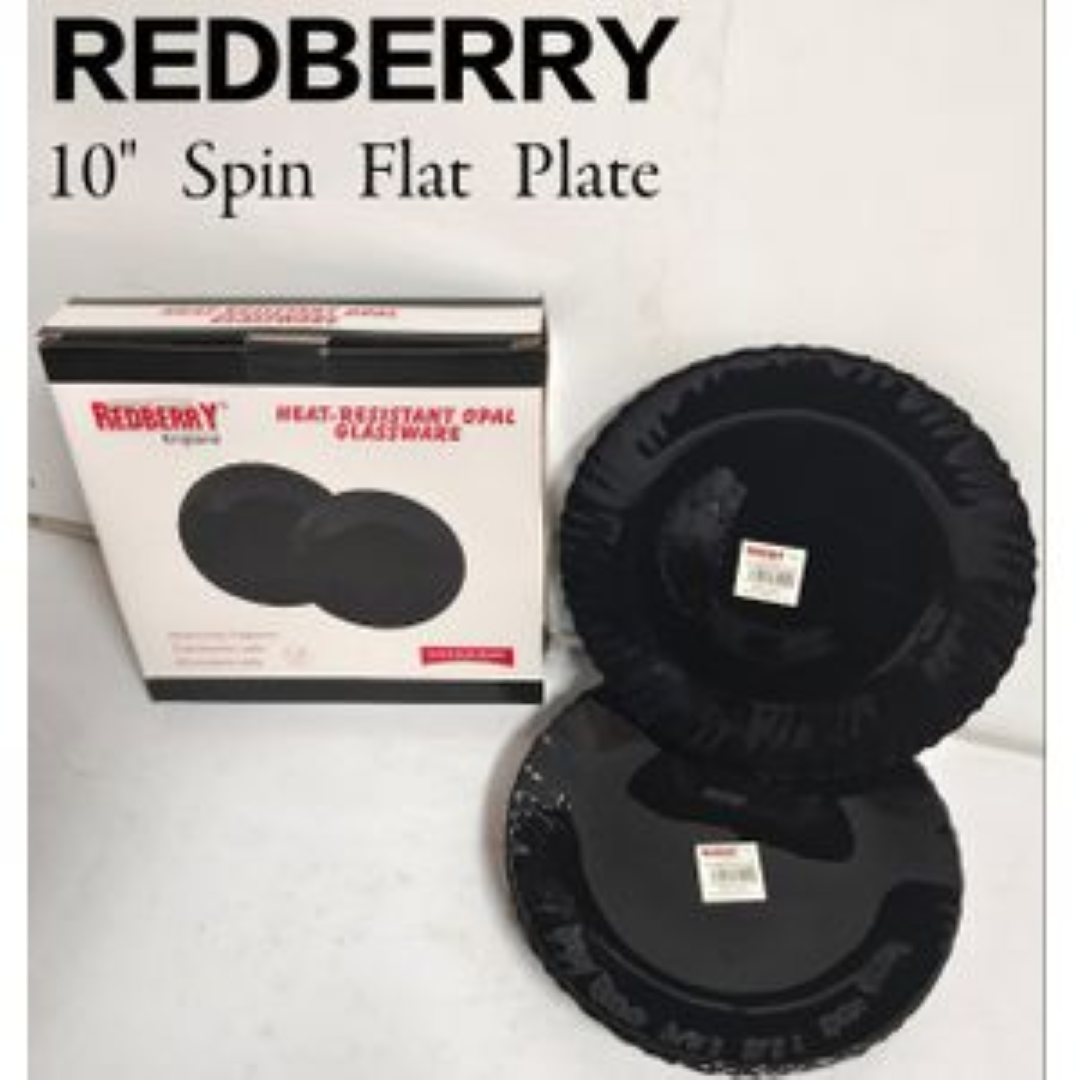 REDBERRY 10'' SPIN PLATE BLACK